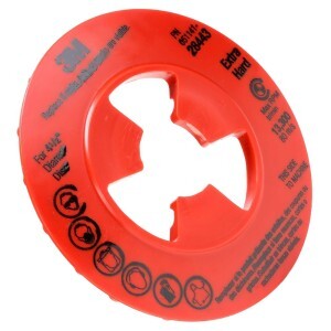 81728 81728 3M DISC PAD FACE PLATE RIBBED RED