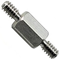S-8300 8300 M/M STDF 1/4 HEX X 1/2 L, 4-40 THD BR/NI