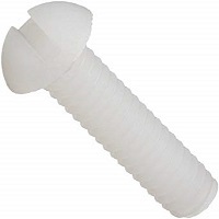 8C80MIRN 8-32 X 1 1/4 SLOT ROUND M/S NYLON