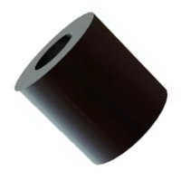GRTSNM41881 RTSN-M4-18-8-1 RICHCO/ESSENTRA RND STANDOFF NY BLK