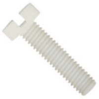 1/4-20 X 1/4 SLOT HEX CAP SCREW NYLON