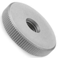 2-56 KNURLED PRESS NUT BRASS