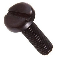 G10632P037BLK 10632P037BLK 6-32 X 3/8 SLOT PAN BLACK SCREW NYLON