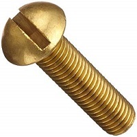 10-32 X 1/4 SLOT ROUND M/S BRASS