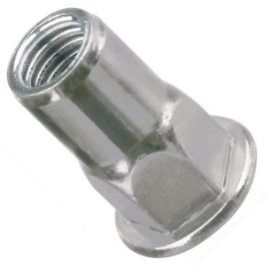 2332-8060-300 RIV-NUT, M6 LARGE FLAT HEAD, CLOSED END