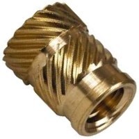SLBM4 SL-B-M4 PSM KNURL THREADED INSERT BRASS