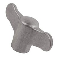 40880 BLASTED WING GRIP KNOB SS